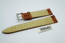 Morellato Italian Leather Strap - Brown/Tan Croc Grain - 20mm-Welwyn Watch Parts