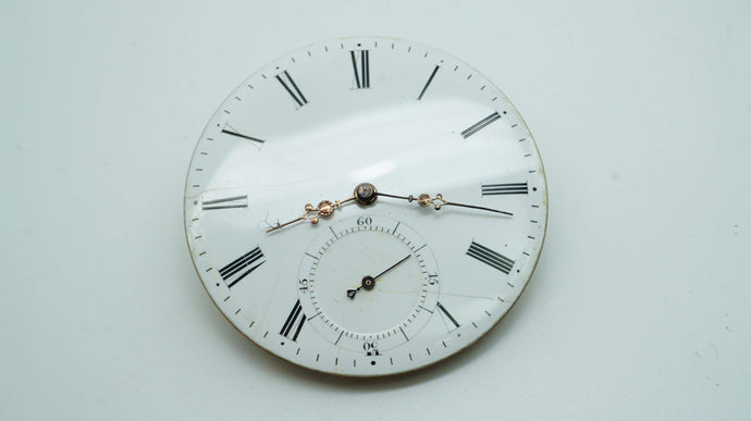 Early Cylinder Movement - Enamel Dial and Original Hands - Key Wound & Set-Welwyn Watch Parts