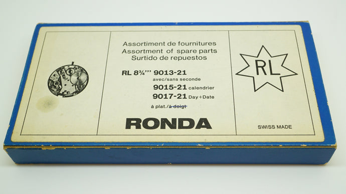 Ronda Calibre 9013-21 Spare Parts Box - Many Spares !-Welwyn Watch Parts