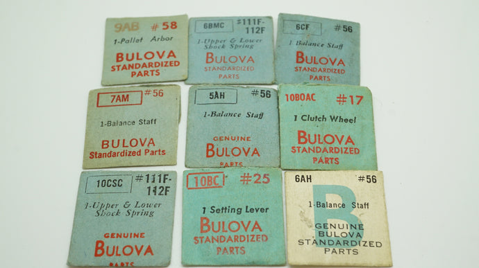Bulova Mixed Spares - Staffs/Springs-Welwyn Watch Parts