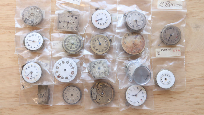 Job Lot Swiss Movements - Spares/Repairs/Projects - Ref M038-Welwyn Watch Parts