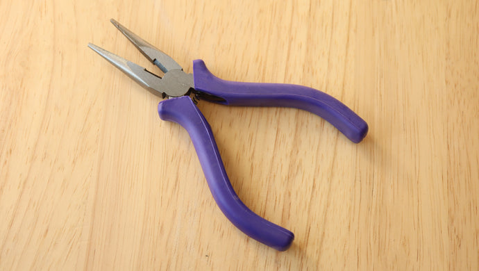 Smooth Jaw Long Nose Watchmaking Pliers With Cutters - Economy Line-Welwyn Watch Parts