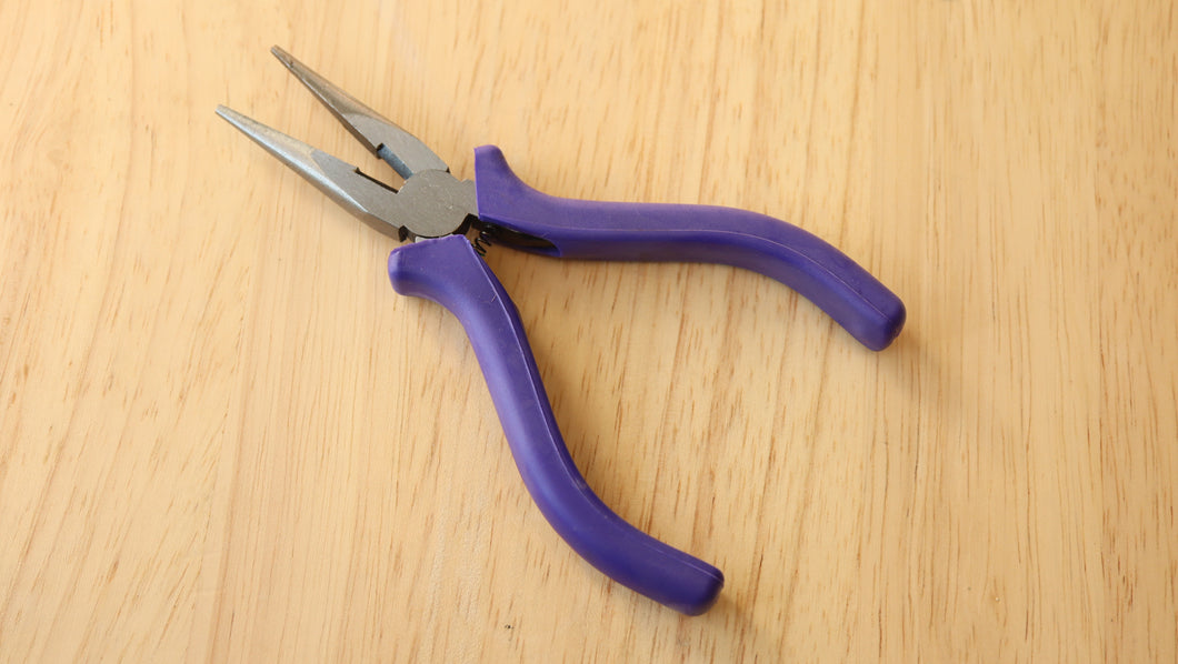 Smooth Jaw Long Nose Watchmaking Pliers With Cutters - Economy Line-Welwyn Watch Parts