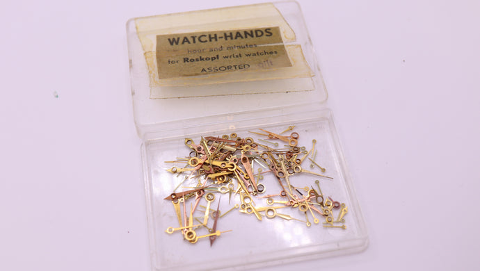 Watchmakers Lot - Gilt Hands - Roskopf - Swiss NOS-Welwyn Watch Parts