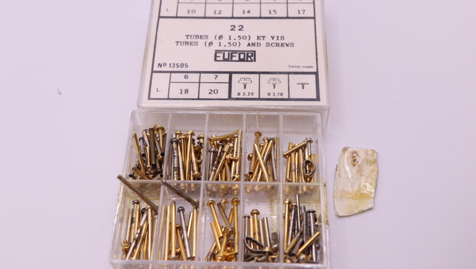 Watchmakers Lot - Eufor Swiss Bracelet Bars & Screws - Discontinued-Welwyn Watch Parts