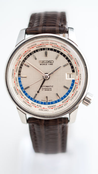 1964 Seiko World Time Olympic Edition -Automatic Wristwatch-Welwyn Watch Parts